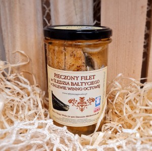 Pieczony Filet Śledzia Bałtyckiego w Zalewie Ryba kolacja w słoiku