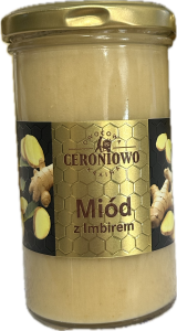 Miód z Imbirem owoce liofilizowane Ceroniowo 400 g