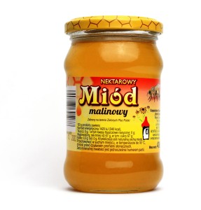 Miód Malinowy nektarowy 400g – produkt naturalny