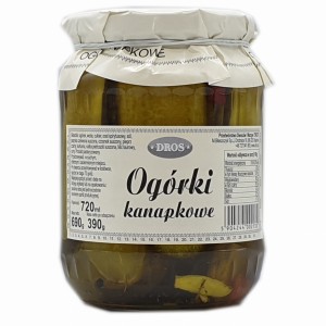 Ogórki kanapkowe 720 ml/690 g –  DROS
