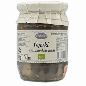 Ogórki kwaszone - ekologiczne 450g – DROS