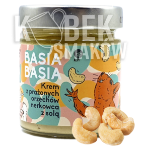 Krem z prażonych orzechowy nerkowca z solą BASIA BASIA - 200 g 